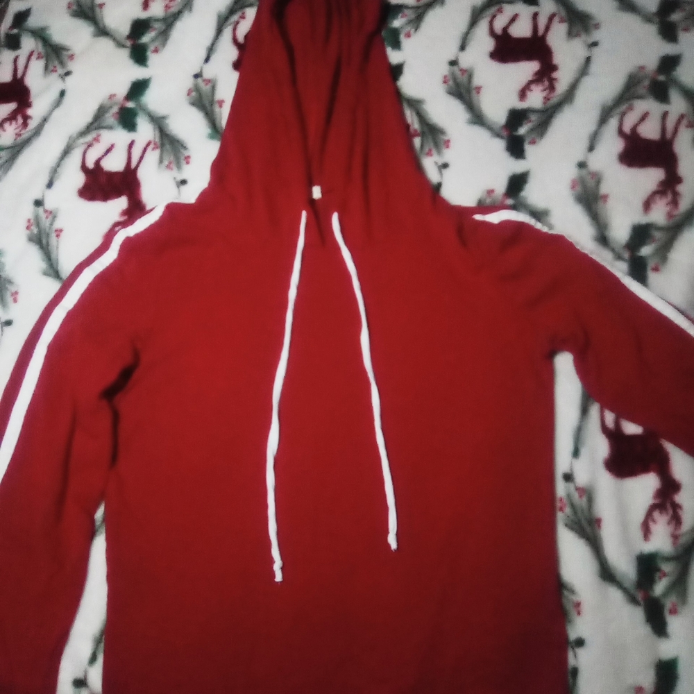 red hoodie